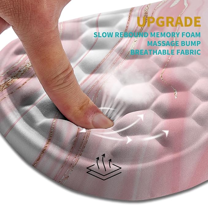Hokafenle Ergonomic Mouse Pad Wrist Support, Wrist Rest Mousepad - Image 2