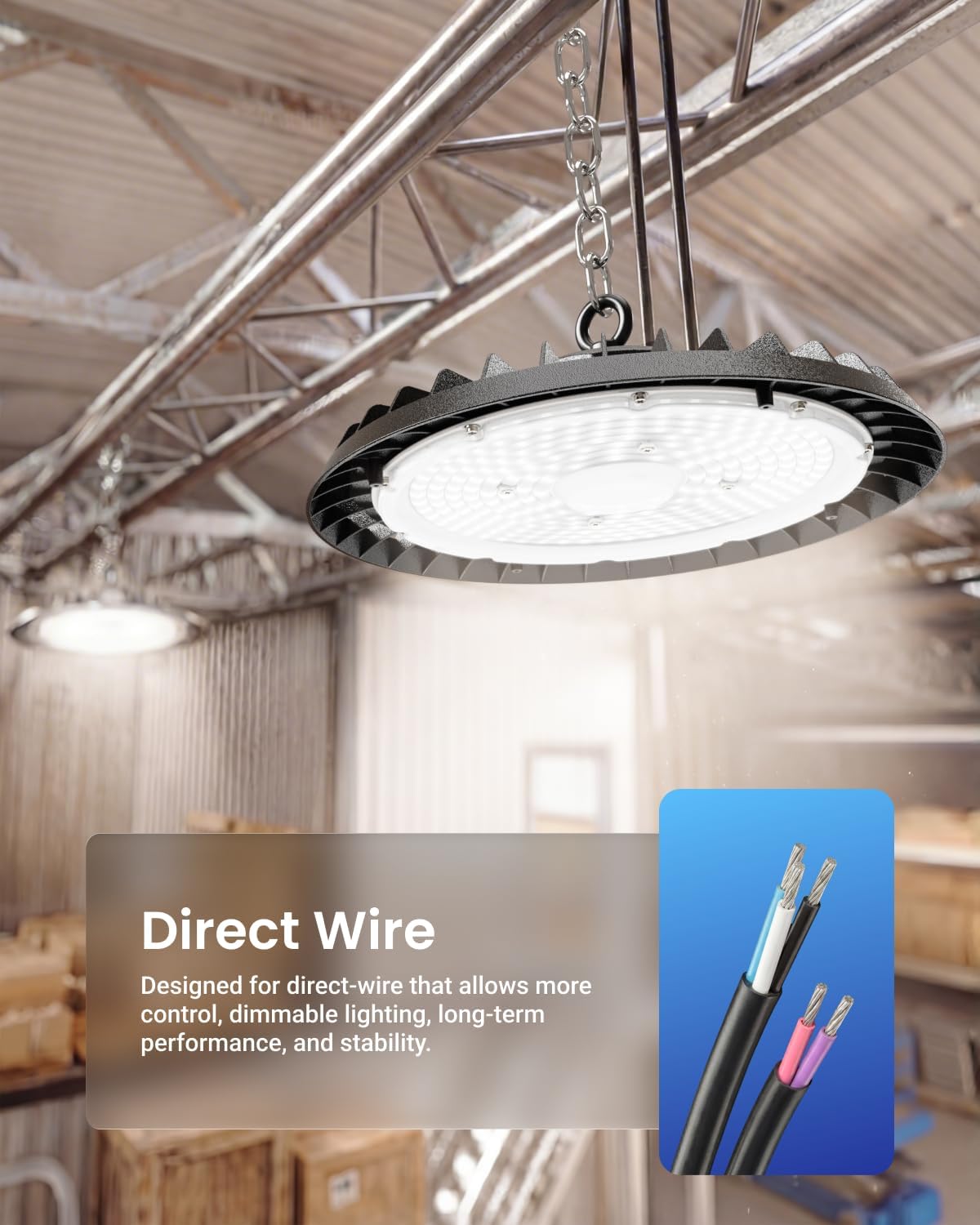 Sunco 20 Pack UFO LED High Bay Light, 150W, 5000K, 21000LM, Dimmable | 100-277V, 0-10V, Ceiling Mount, Ultra Bright Commercial Shop Lights, Warehouse, Factory, Workshop, Garage, Barn, Waterproof