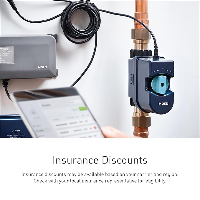 Moen Flo Smart Water Monitor and Automatic Shutoff Sensor, Wi-Fi Water Leak - Image 8