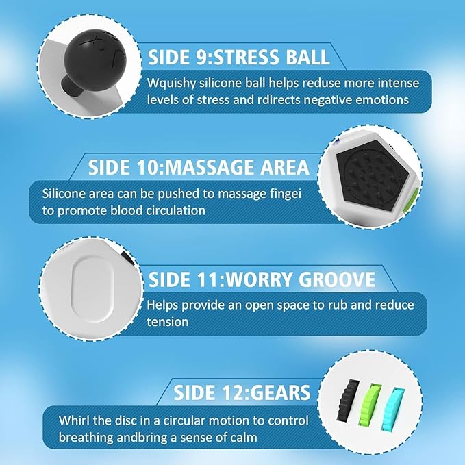 Fidget Dodecagon –12-Side Fidget Toys Cube Relieves Stress and Anxiety Anti - Image 5