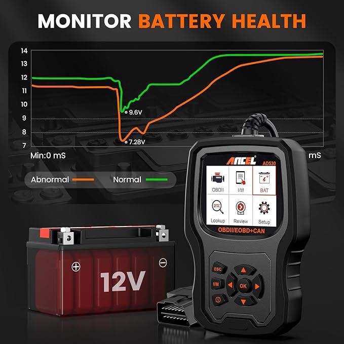 ANCEL AD530 OBD2 Scanner-Upgraded AD310, Car Code Reader - Image 6
