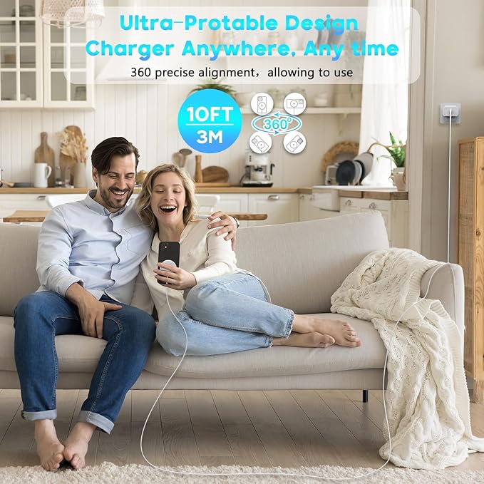 Magnetic Wireless Charger for iPhone 17 16 15, 10FT Fast Mag Safe Wireless - Image 6