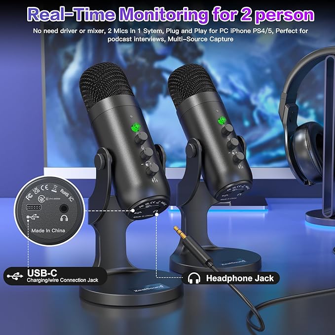 ZealSound Podcast Microphone, Podcast Equipment Bundle - Image 5