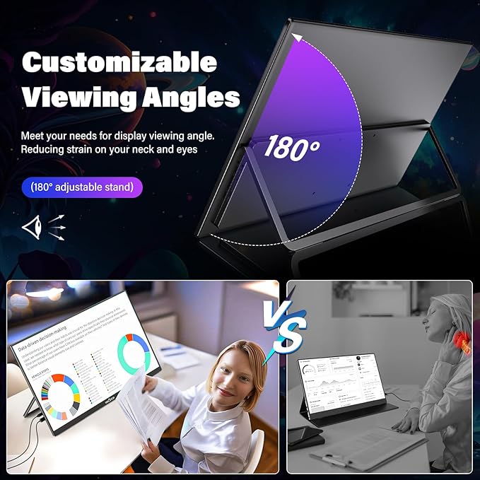 InnoView 23.8 Inch 2K 100Hz Large Portable Monitor ∆E<2 100% sRGB Fast IPS - Image 7