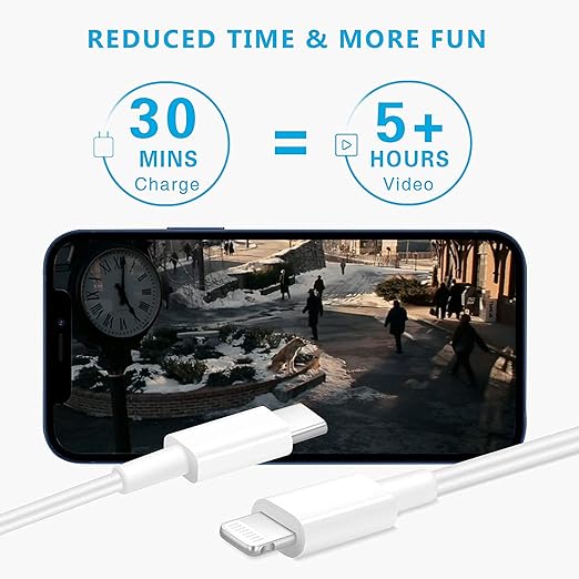 iPhone 14 Charger, Fast Charger iPhoneType C Charger USB C to Lightning Cable - Image 4