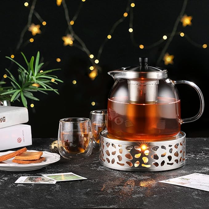 Stainless Steel Teapot Warmer, Metal Teapot Heater - Image 5