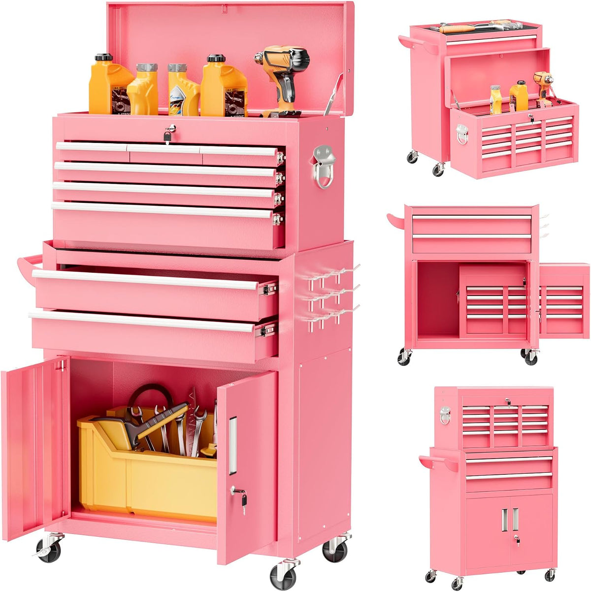superday metal tool chest, 8 drawer rolling tool, main product view