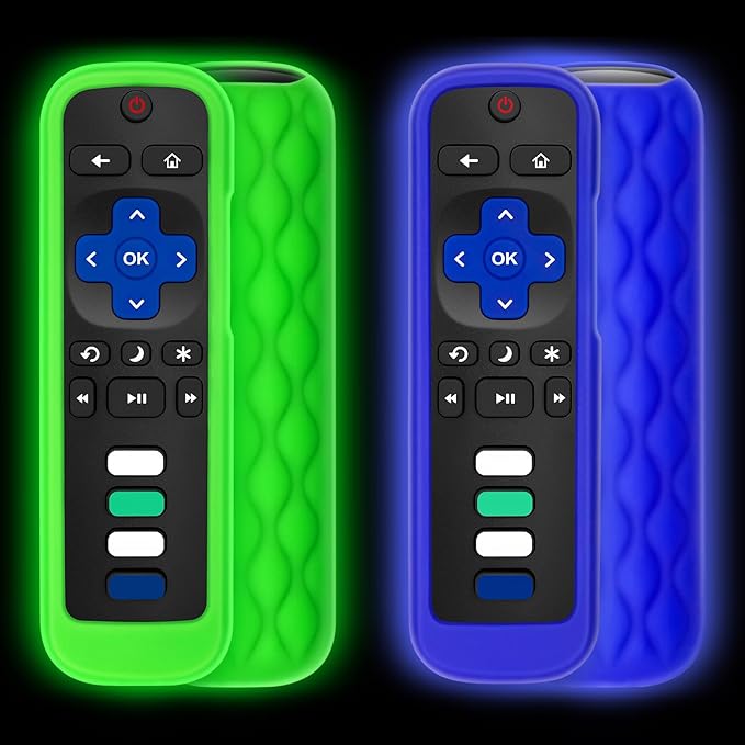 Remote Cover Case for Roku TV Remote Control/Silicone Protective Sleeve Skin by Acoyer