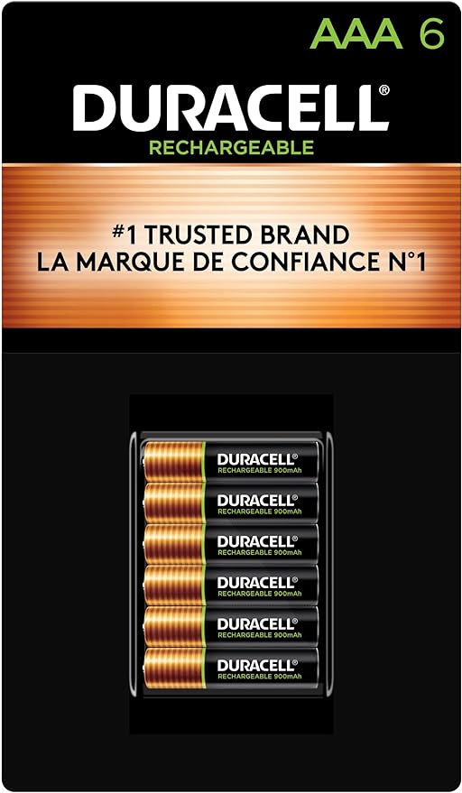 Duracell Rechargeable AAA Batteries, All-Purpose Pre-Charged Battery by Duracell