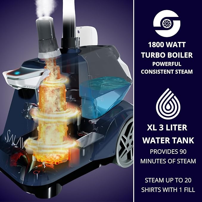 SALAV® Heavy Duty Smart Auto Shut-off Commercial Full-Size Garment Steamer - Image 7