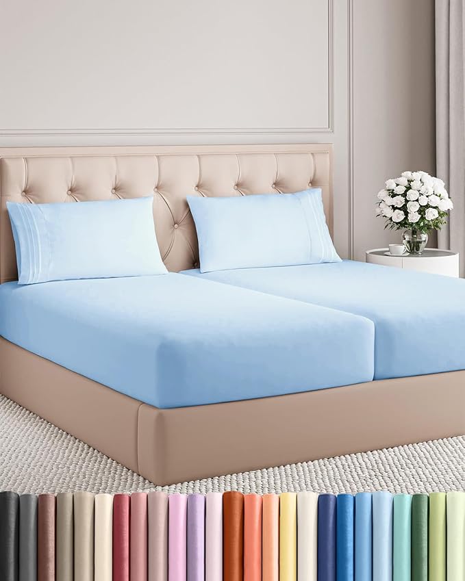 Split King Size 5 Piece Sheet Set by CGKUnlimited