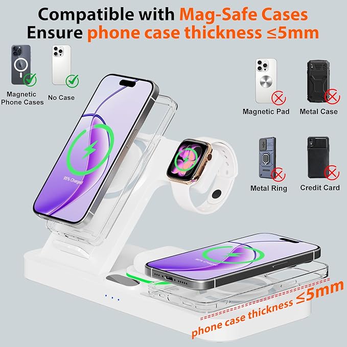 Dual Phone Magnetic Wireless Charging Station - Image 6