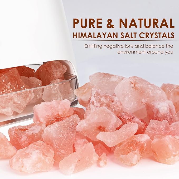 SALKING 2-in-1 Himalayan Salt Lamp & Ultrasonic Essential Oil Diffuser - Image 2