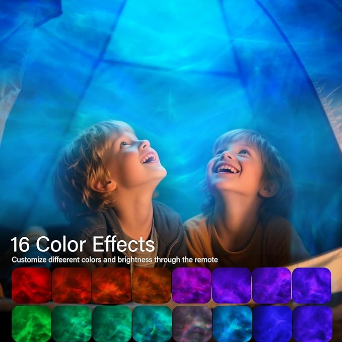 VoMii Ocean Wave Projector Light, 16 Colors Luminorthe Cube Lamp - Image 3
