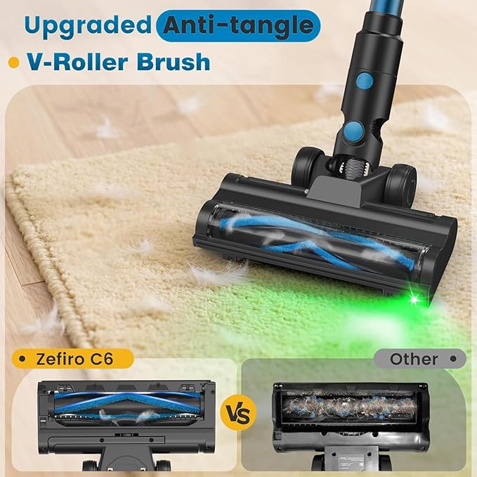 Zefiro 350W Cordless Vacuum Cleaner, 45Mins Runtime Vacuum Cleaners - Image 6