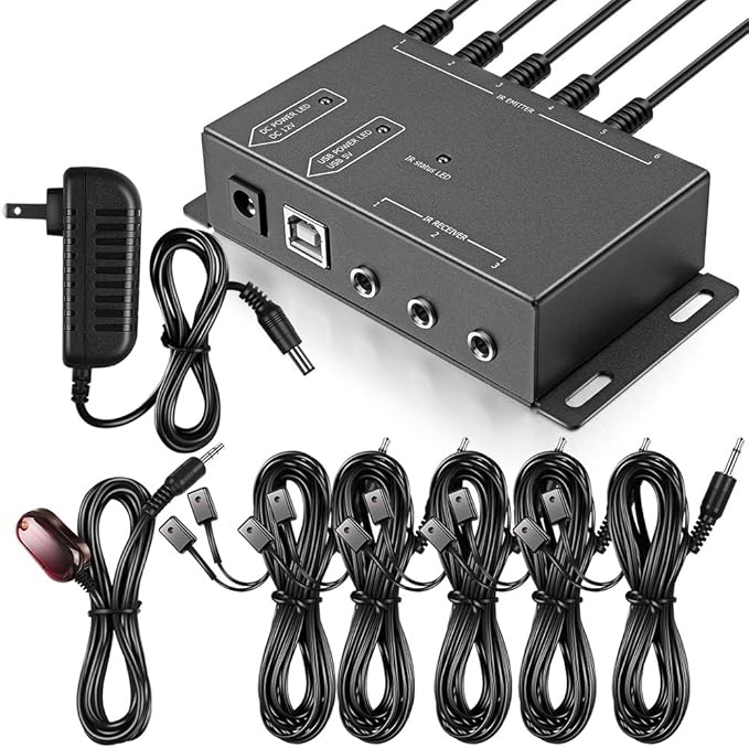 ICESPRING Infrared Repeater System IR Repeater Kit Control Up to 10 Devices by ICESPRING