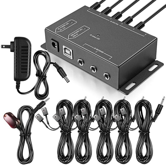 ICESPRING Infrared Repeater System IR Repeater Kit Control Up to 10 Devices by ICESPRING