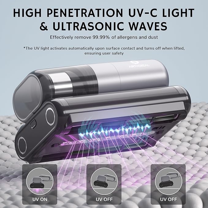 AIRTHEREAL M1 Mattress Vacuum Cleaner, 6 in 1 Bed Vacuum - Image 2