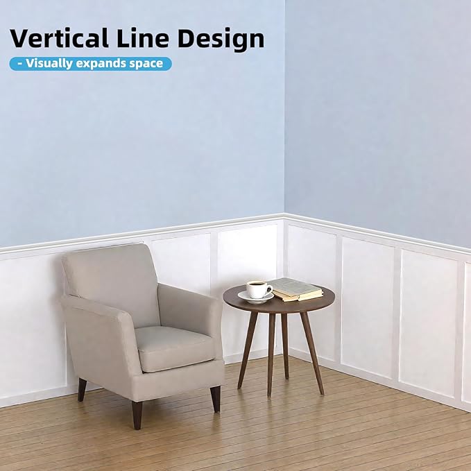 Art3d Premade Board and Batten Paintable Wainscoting Kit, MDF Accent Wall Panel - Image 3