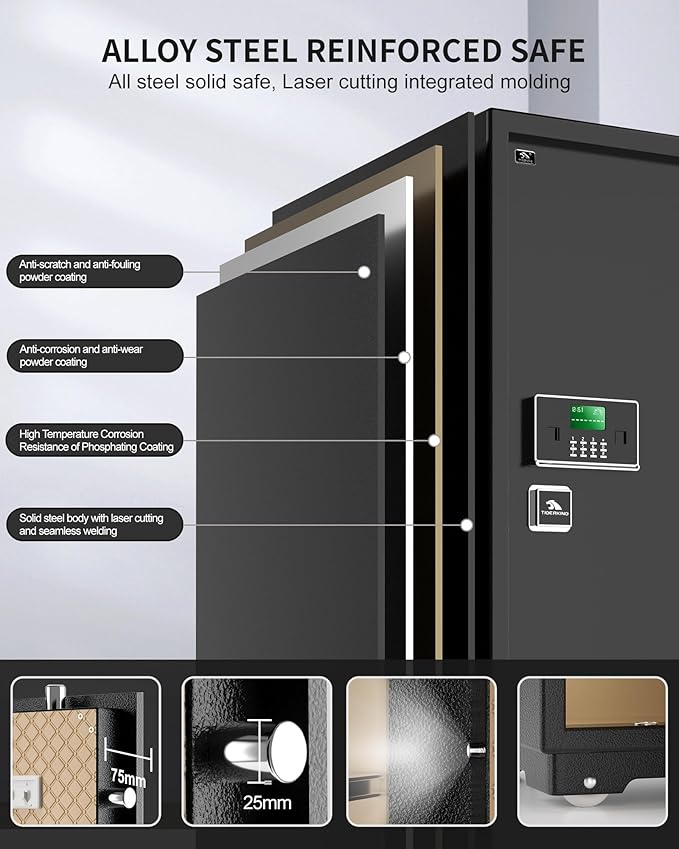 【US STOCK】TIGERKING 7.2 Cubic Feet Extra Large Heavy Duty Safe Box, Home Safe - Image 5
