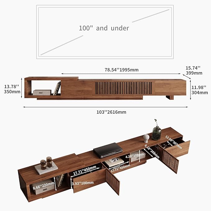 NessCarsti Mid Century Modern TV Stand - Image 2