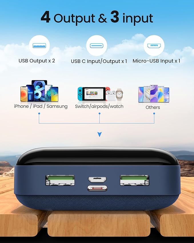 LOOPEAK Power Bank 50000mAh 22.5W Fast Charging Portable Charger, USB C Quick - Image 6