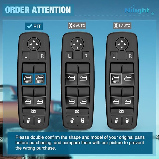 Nilight Power Master Window Switch Compatible - Image 2