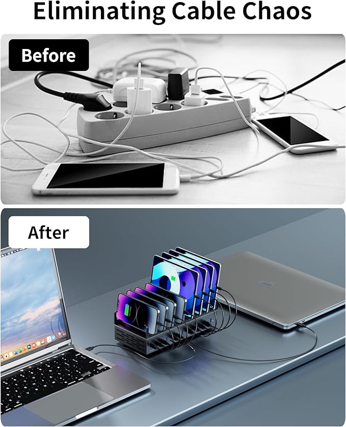 470W Charging Station for Multiple Devices, 12-Port USB C Charging Station - Image 7