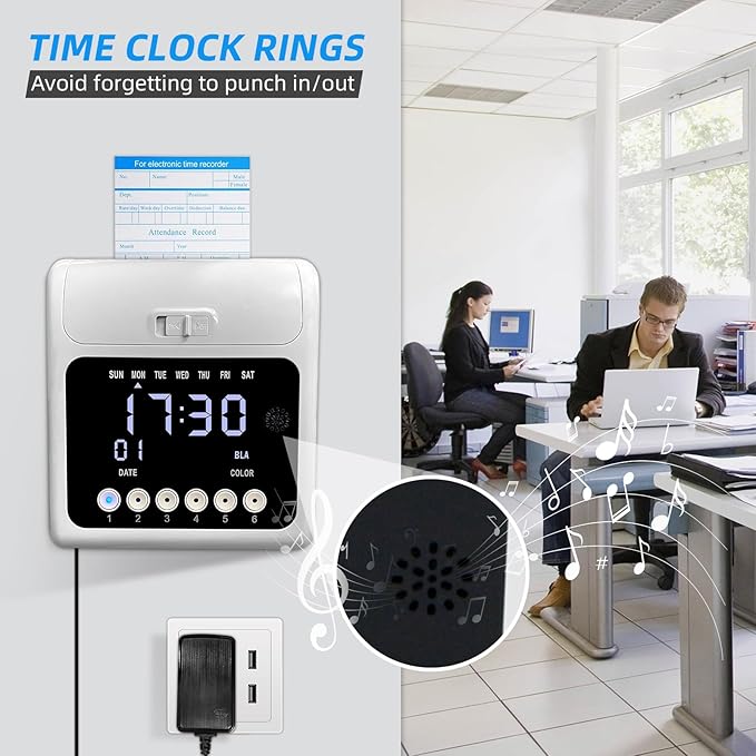 Time Clock with Passcode, Auto-Align Time Clocks - Image 7