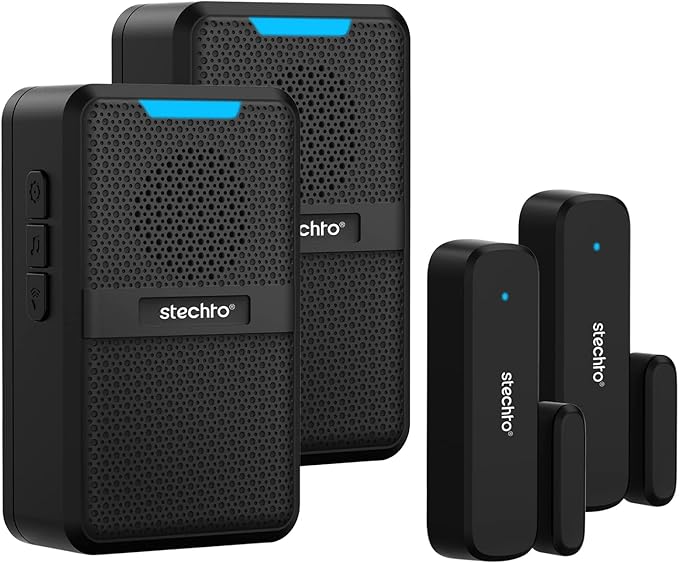 Stechro Door Chime, Wireless Door Alarm Sensor by stechro