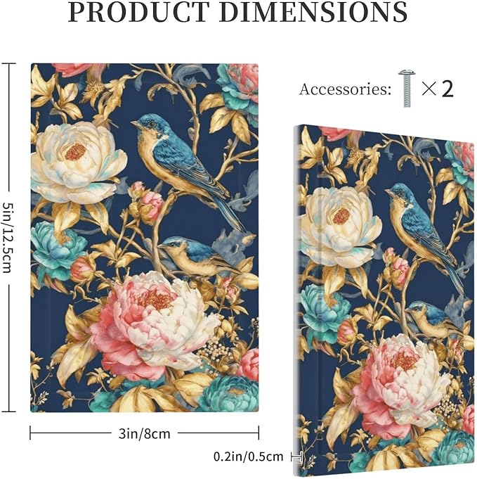 Bvtewkhz Floral Birds Morris No Device Single Blank Decorative Outlet Covers - Image 5
