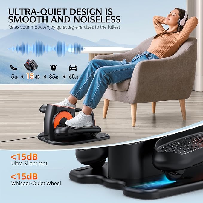 DUREXO Under Desk Elliptical, Leg Exerciser While Sitting - Image 3