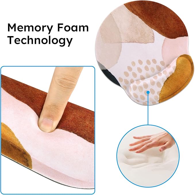 iCasso Desk Mat, Gaming Mouse Pad Wrist Support Set, 4in1 XXL Large Mousepad + - Image 8