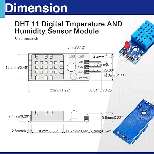 3 Set Digital Temperature and Humidity Sensor Modules, Compatible - Image 2