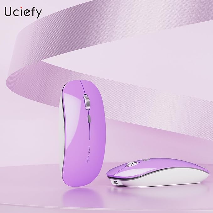 Uciefy Q5 Slim Rechargeable Wireless Mouse, 2.4G Portable Optical Silent Ultra - Image 6