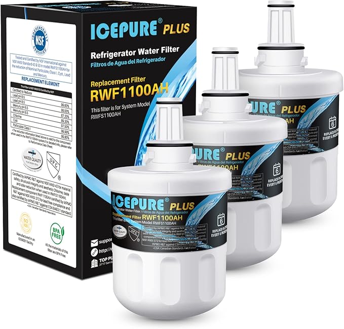 ICEPURE PLUS Remove Heavy Metals NSF/ANSI 53&42 NSF/ANSI/CAN 372 DA29-00003G by ICEPURE