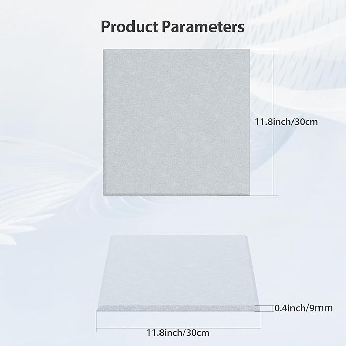 Amantech 12 Pack Acoustic Panels Self Adhesive Sound Proof Foam, High Density - Image 6