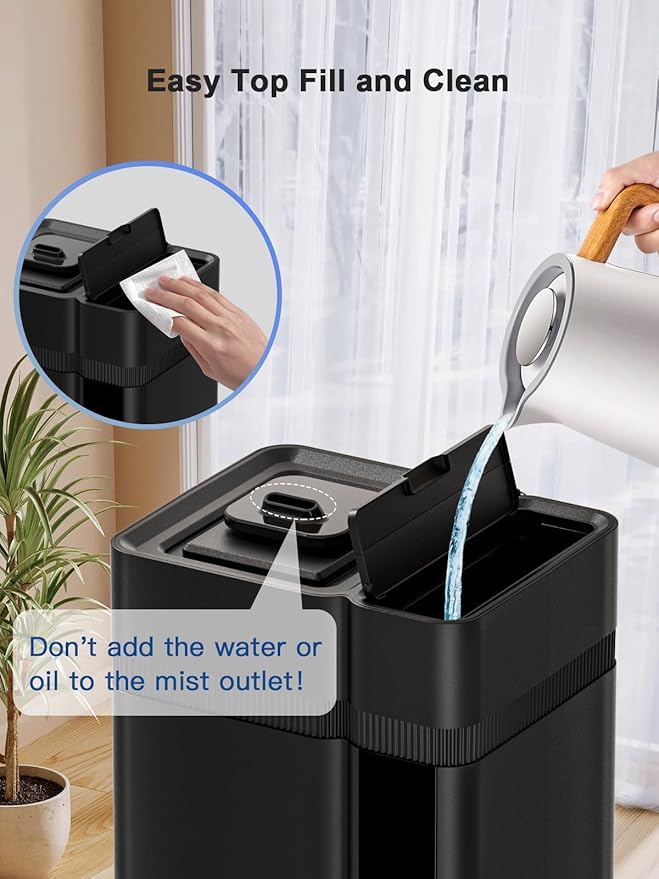 Zeova 13L/3.4Gal Humidifiers for Bedroom, Ultrasonic Warm & Cool Mist - Image 9