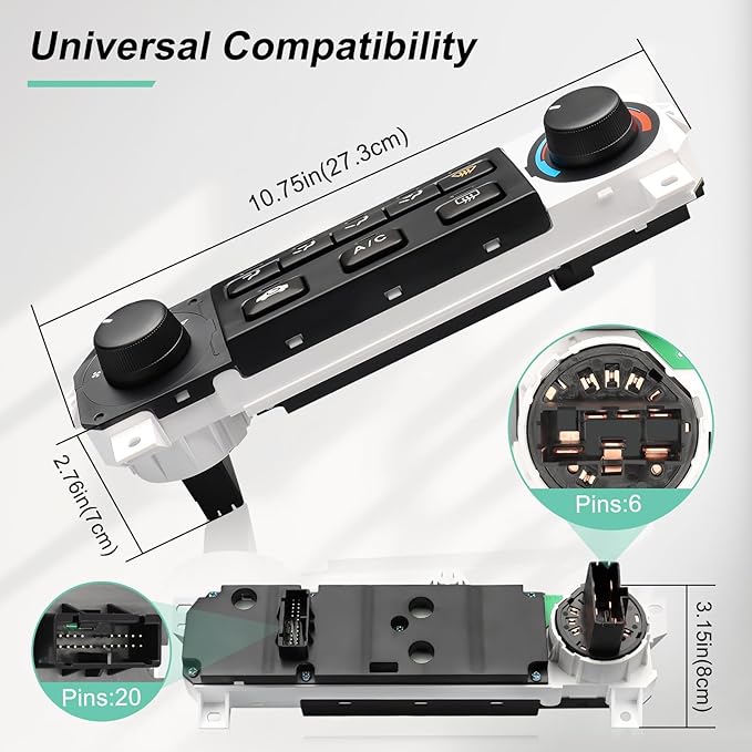 79600-S84-A01ZA Heater Climate Control Switch Compatible - Image 2