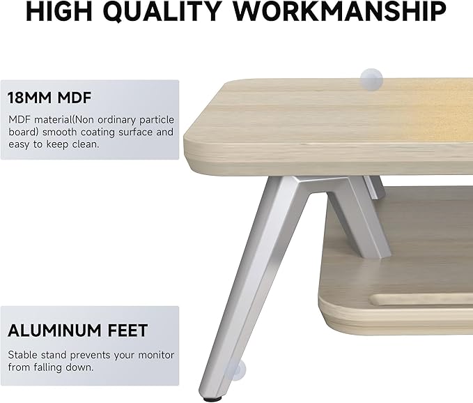 Fenge Dual Monitor Stand, Monitor Stands Riser - Image 4