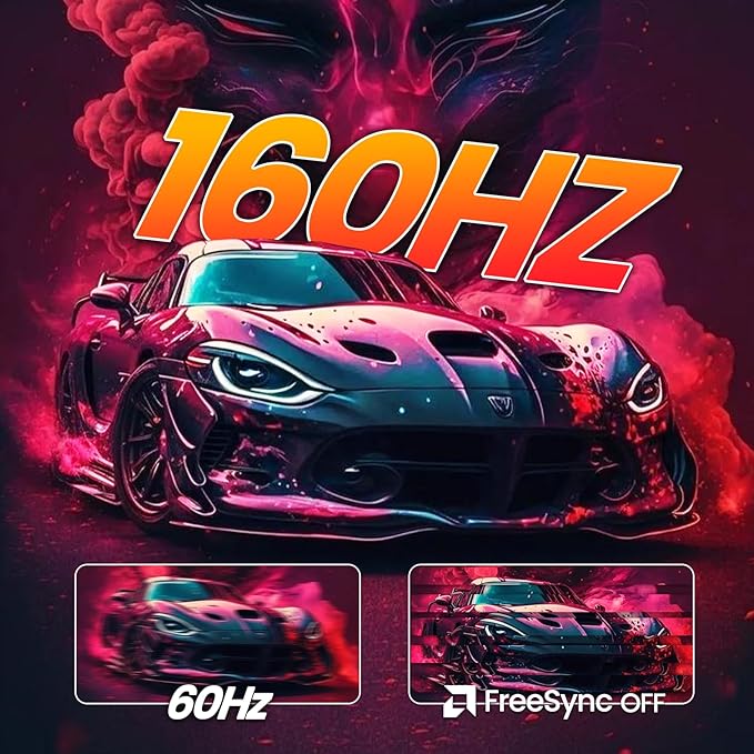 CRUA 32" Curved Gaming Monitor, 144Hz/160Hz 4K UHD 1500R VA Screen, Supports - Image 5