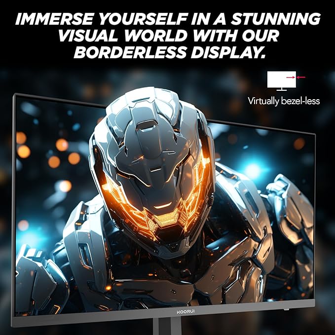 KOORUI 27 Inch Gaming Monitor 200Hz FHD HDR400, 1ms Fast IPS, 90% DCI-P3 - Image 6