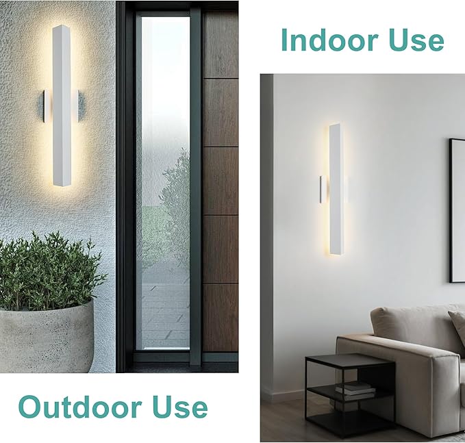 Tarentlight 21.9IN LED Outdoor Aluminum Wall Lights, 20W Dimmable, IP65 - Image 3