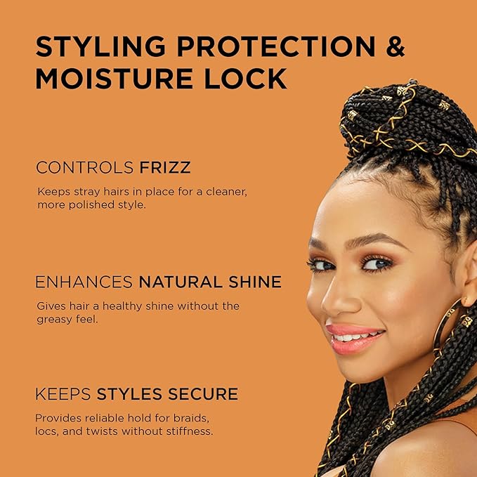 African Pride Black Castor Miracle Extra Hold Braid, Twist Gel - Image 2