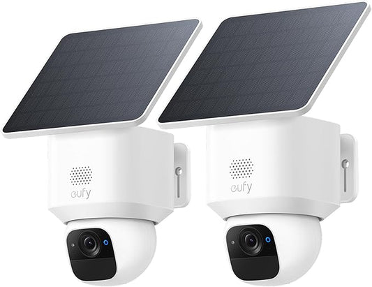 eufy Security SoloCam E30, 2 Pack, Security Cameras Wireless Outdoor, Solar by eufySecurity