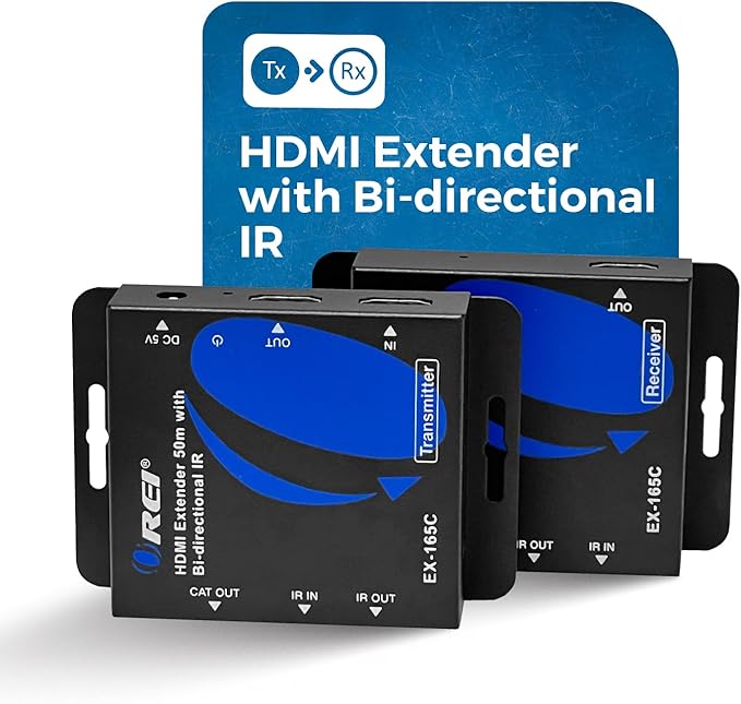 OREI HDMI over Ethernet Extender over Cat6/Cat7 Cable upto 165 Feet 1080p - Image 2