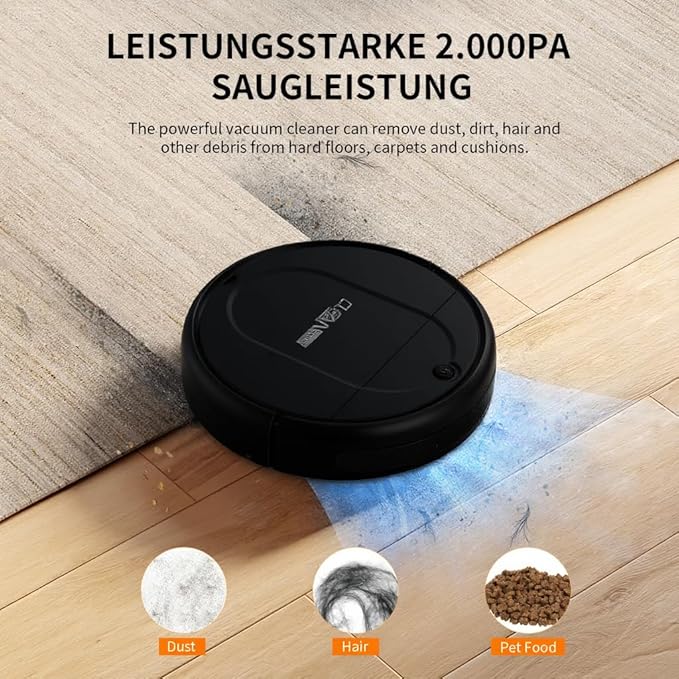 Robot Vacuum, Featuring a 3-in-1 Comprehensive Cleaning System That vacuums and - Image 5