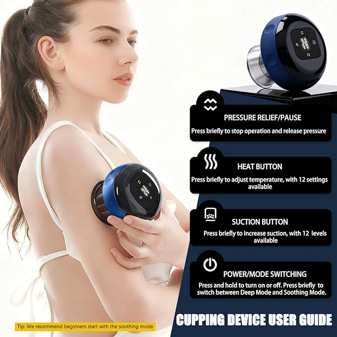 Red Light Cupping Therapy, 5 In 1 Smart Electric Cupping Device Kit - Image 5