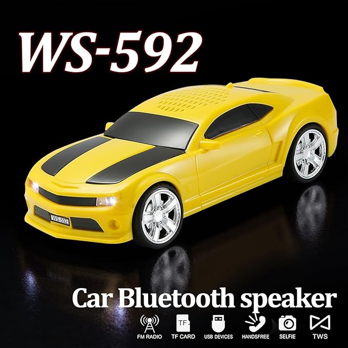 WSTER Classic Sports Car Model Bluetooth Speaker, Portable Wireless Outdoor - Image 5