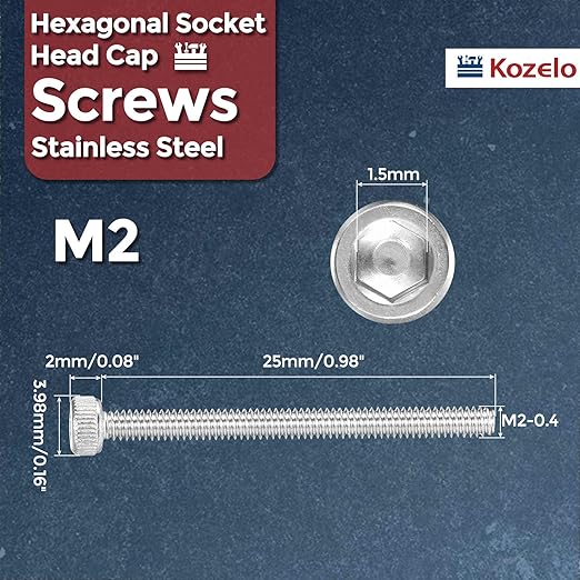 Kozelo 40pcs Socket Head Cap Screws - Image 2